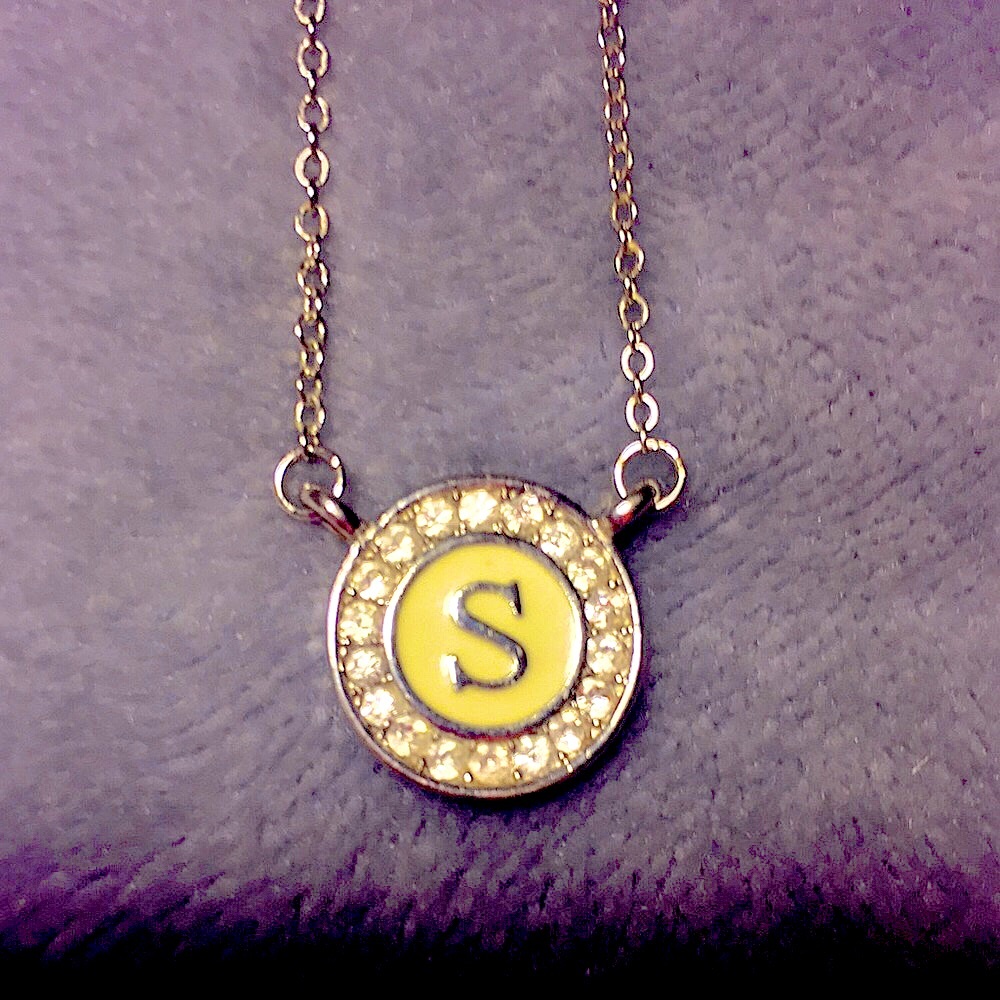 S initial necklace